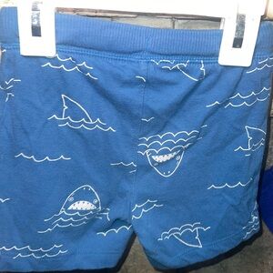 Old Navy Blue Shark Pattern Kids Shorts